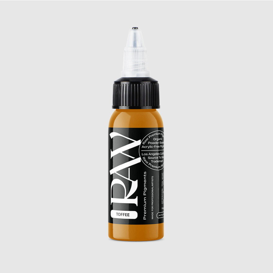 Raw Pigments Toffee 1 oz 30 ml Kahverengi Dövme Boyası