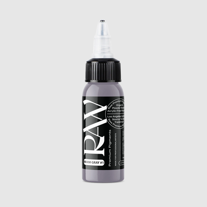Raw Pigments Warm Gray #1 1 oz 30 ml Gri Dövme Boyası