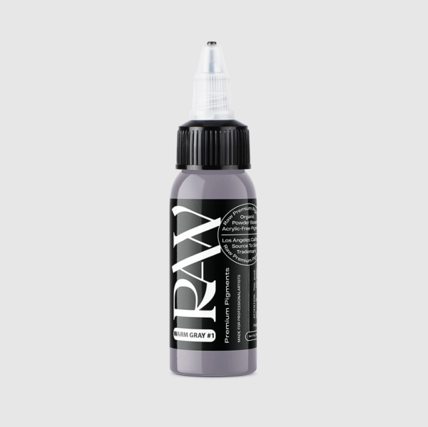 Raw Pigments Warm Gray #1 1 oz 30 ml Gri Dövme Boyası