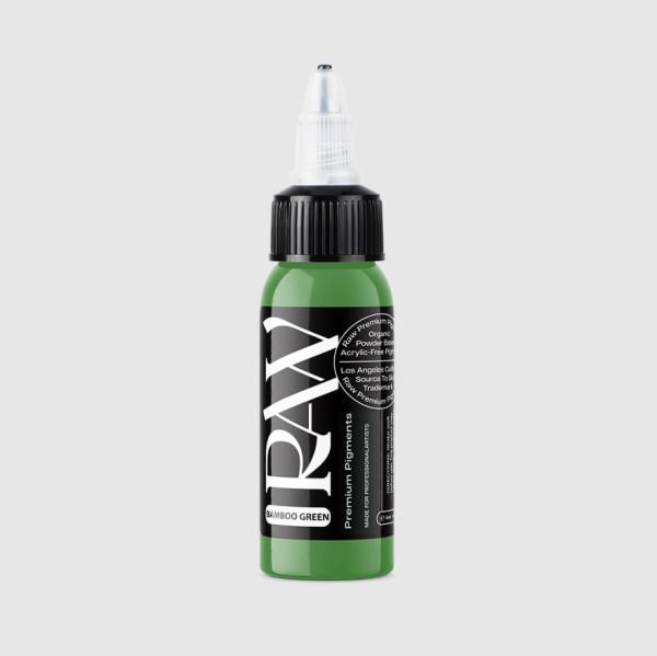 Raw Pigments Bamboo Green 1 oz 30 ml Yeşil Dövme Boyası