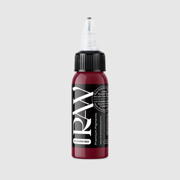 Raw Pigments Alizarin Red 1 oz 30 ml Koyu Kırmızı Dövme Boyası