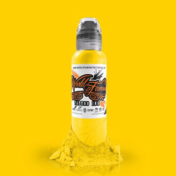 World Famous Canary Yellow 1/2 oz 15 ml Sarı Dövme Boyası