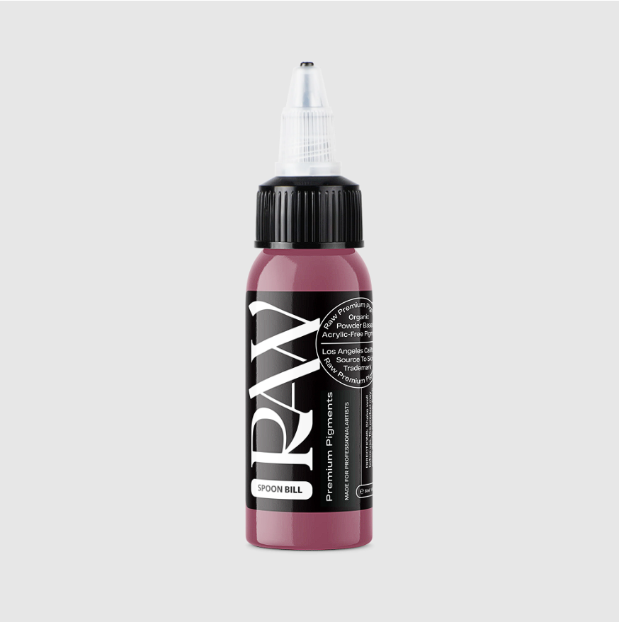 Raw Pigments Spoon Bill 1 oz 30 ml Pembe Dövme Boyası