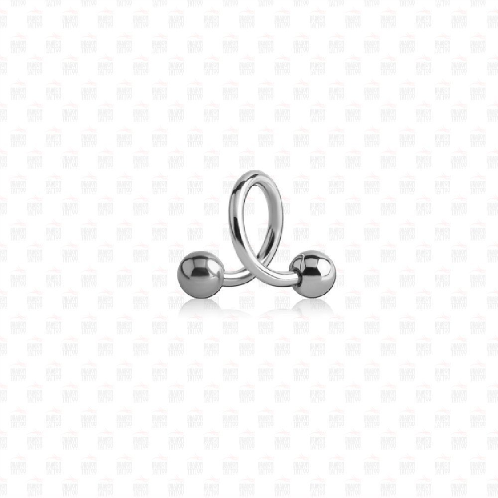 Cerrahi Çelik Burgulu Piercing Bar Uzunluğu 10 mm