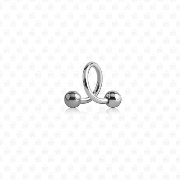 Twist Piercing Chirurgisch Staal Bar Lengte 10 mm