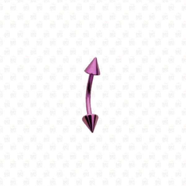 Cerrahi Çelik Çift Spike Kaş Piercing