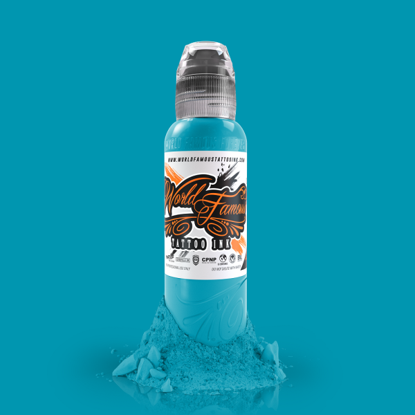 World Famous Tattoo Ink Algarve Aqua 1 oz 30 ml Mavi Dövme Boyası