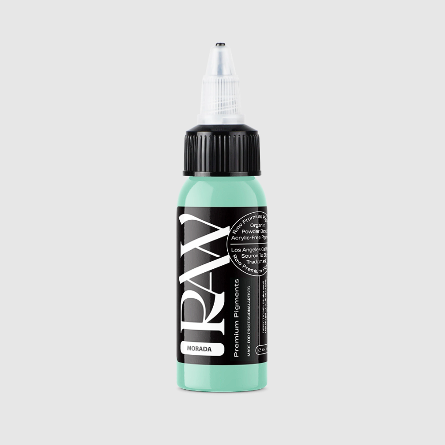 Raw Pigments Morada 1 oz 30 ml Parlak Yeşil Dövme Boyası