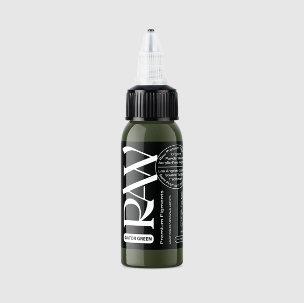 Raw Pigments Gator Green 1 oz 30 ml Yeşil Dövme Boyası