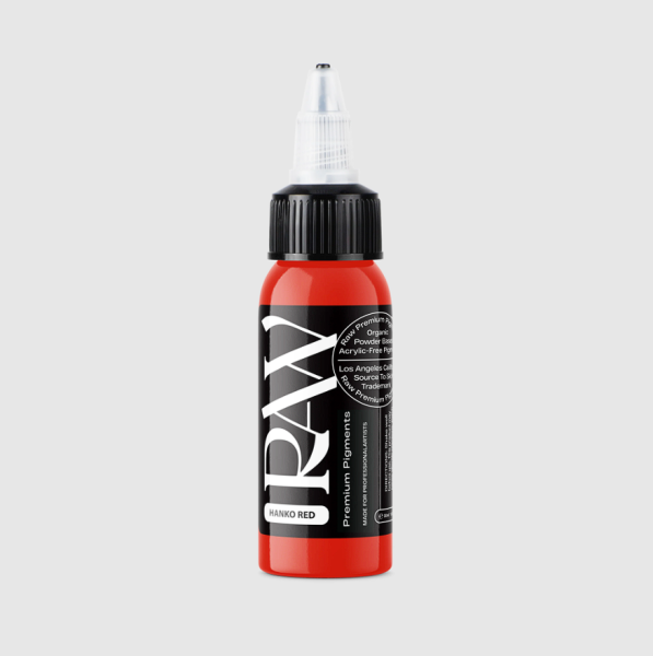 Raw Pigments Hanko Red 1 oz 30 ml Kırmızı Dövme Boyası