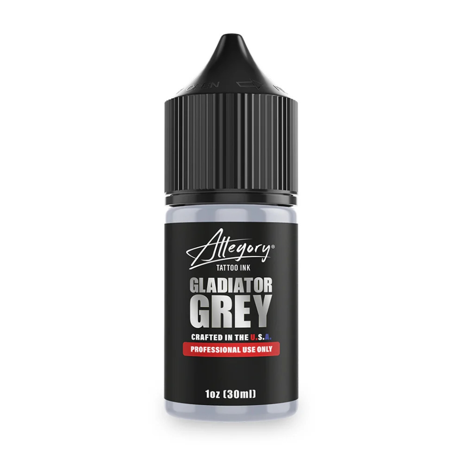 Allegory Ink Gladiator Grey 1 oz - 30 ml Opak Gri Dövme Boyası