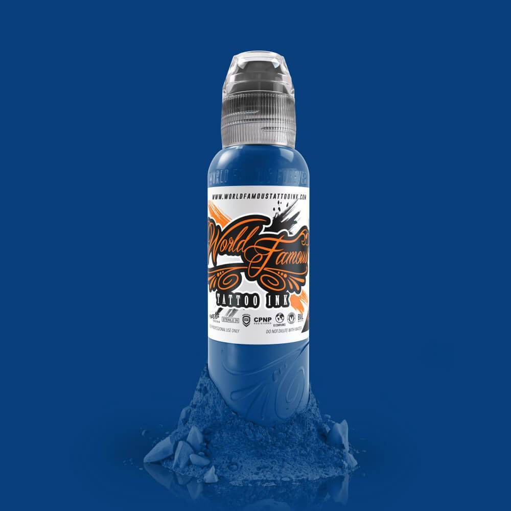 World Famous Ink Navy Seals Blue 1/2 oz 15 ml Koyu Mavi Dövme Boyası