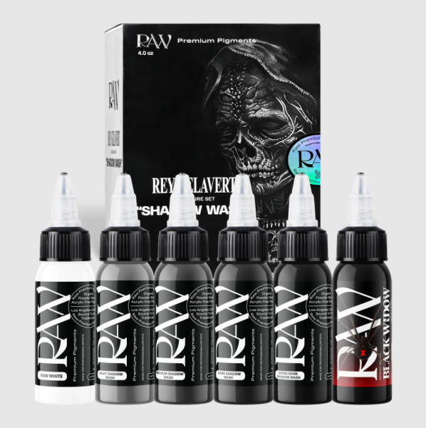 Raw Pigments Shadow Wash Set 1 oz 30 ml Full Gölge Dövme Boyası Seti