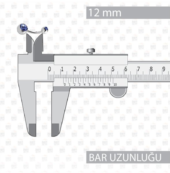 Cerrahi Çelik Çift Taşlı Göbek Piercing Cerrahi Çelik Çift Taşlı Göbek Piercing Top Büyüklüğü 8 mm - Bar Kalınlığı 1.6 mm - Bar Uzunluğu 12 mm