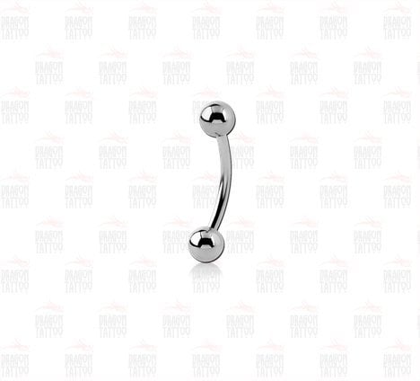 Cerrahi Çelik Çift Toplu Kaş Piercing