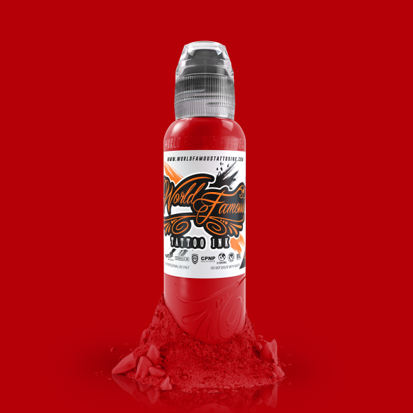 World Famous Ink Paul Rogers Red 1/2 oz 15 ml Kırmızı Dövme Boyası