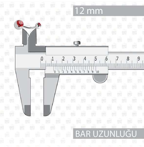 Cerrahi Çelik Çift Kırmızı Taşlı Göbek Piercing Cerrahi Çelik Çift Kırmızı Taşlı Göbek Piercing Top Büyüklüğü 8 mm - Bar Kalınlığı 1.6 mm - Bar Uzunluğu 12 mm