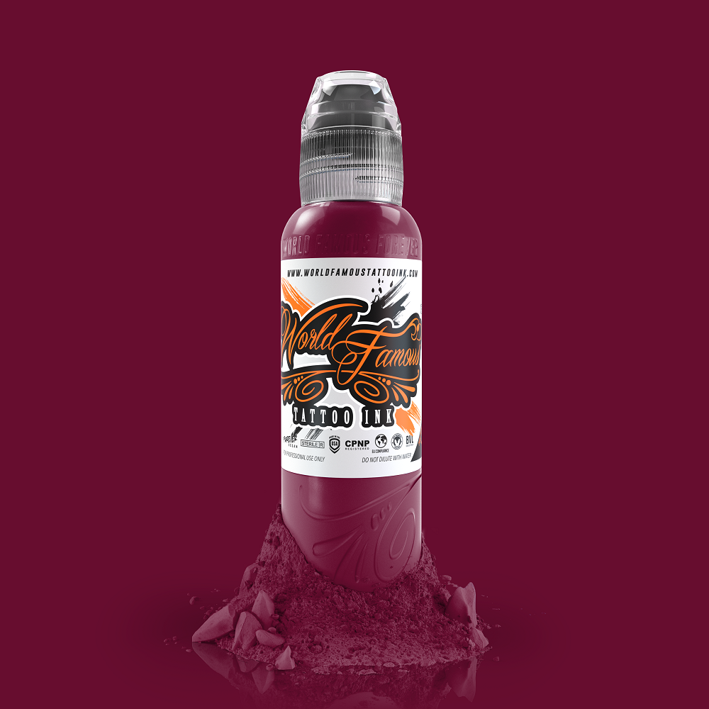 World Famous Ink Liberachi Red 1 oz 30 ml Bordo Dövme Boyası