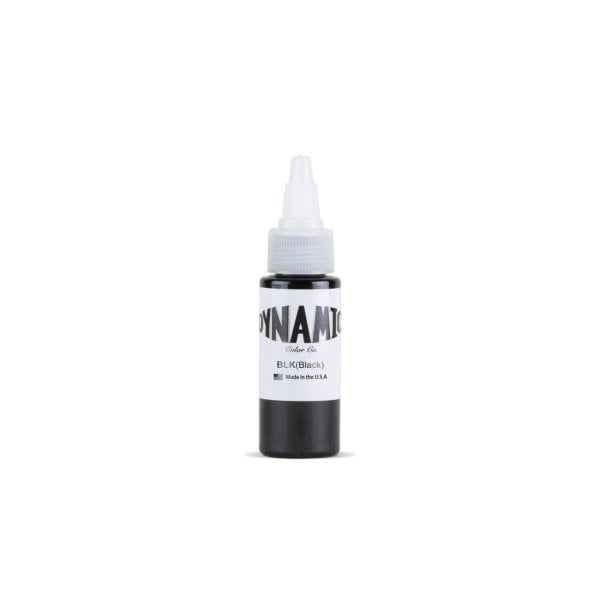 Dynamic Black 1 oz (30 ml) Siyah Dövme Boyası | Çizgi, Dolgu ve Gölge