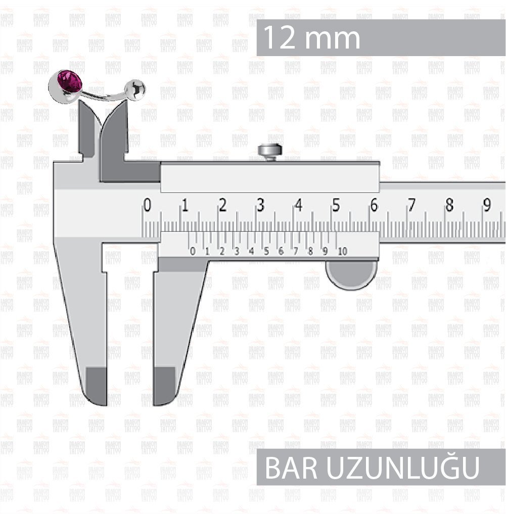 Cerrahi Çelik Taşlı Göbek Piercing Cerrahi Çelik Taşlı Göbek Piercing Top Büyüklüğü 8 mm - Bar Kalınlığı 1.6 mm - Bar Uzunluğu 12 mm