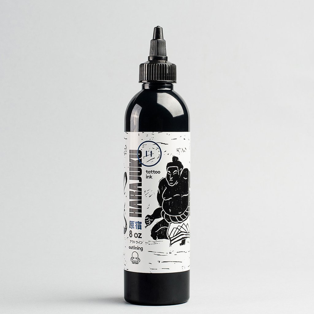 Radiant Harajuku Sumi Outlining Ink / Çizgi Siyah Dövme Boyası 8 oz 240 ml