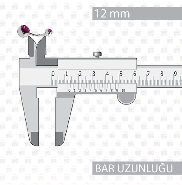 Cerrahi Çelik Çift Taşlı Göbek Piercing Cerrahi Çelik Çift Taşlı Göbek Piercing Top Büyüklüğü 8 mm - Bar Kalınlığı 1.6 mm - Bar Uzunluğu 12 mm