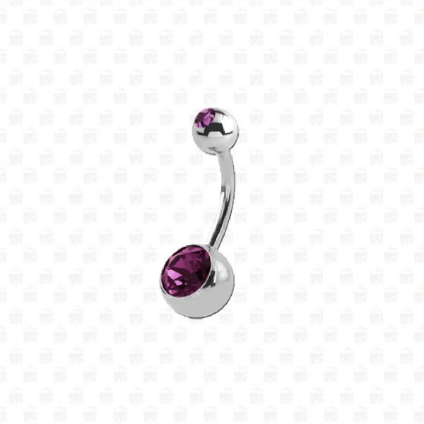 Cerrahi Çelik Çift Taşlı Göbek Piercing Cerrahi Çelik Çift Taşlı Göbek Piercing Top Büyüklüğü 8 mm - Bar Kalınlığı 1.6 mm - Bar Uzunluğu 12 mm