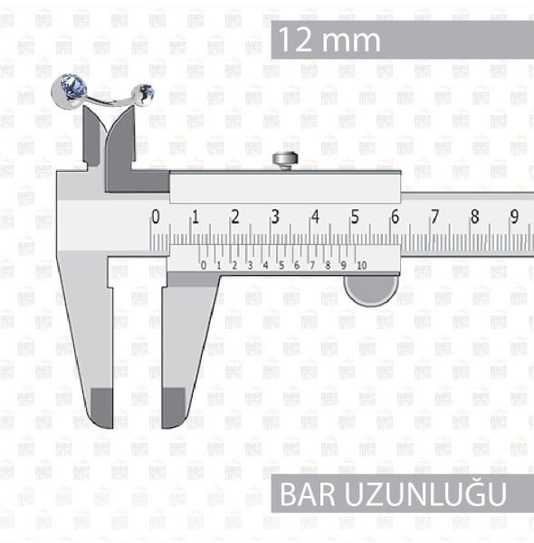 Cerrahi Çelik Çift Taşlı Göbek Piercing Cerrahi Çelik Çift Taşlı Göbek Piercing Top Büyüklüğü 8 mm - Bar Kalınlığı 1.6 mm - Bar Uzunluğu 12 mm
