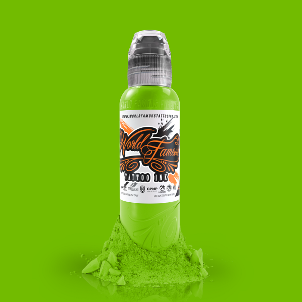 World Famous Ink Northern Lights Green 1 oz 30 ml Yeşil Dövme Boyası
