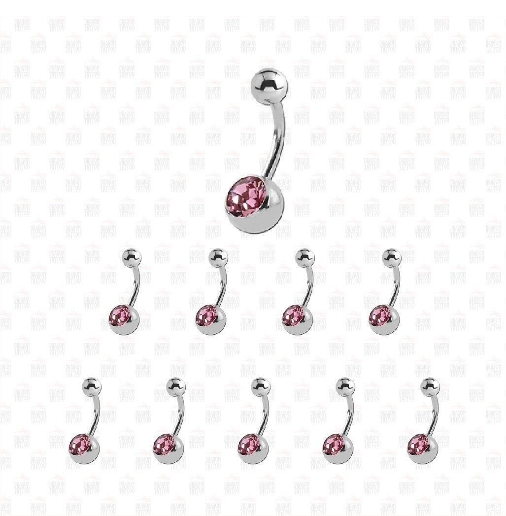 10 Adet Cerrahi Çelik Taşlı Göbek Piercing 10 Adet Cerrahi Çelik Taşlı Göbek Piercing Top Büyüklüğü 8 mm - Bar Kalınlığı 1.6 mm - Bar Uzunluğu 12 mm