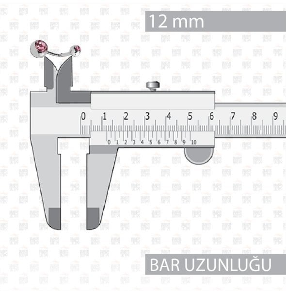 10 Adet Cerrahi Çelik Çift Taşlı Göbek Piercing 10 Adet Cerrahi Çelik Çift Taşlı Göbek Piercing Top Büyüklüğü 8 mm - Bar Kalınlığı 1.6 mm - Bar Uzunluğu 12 mm