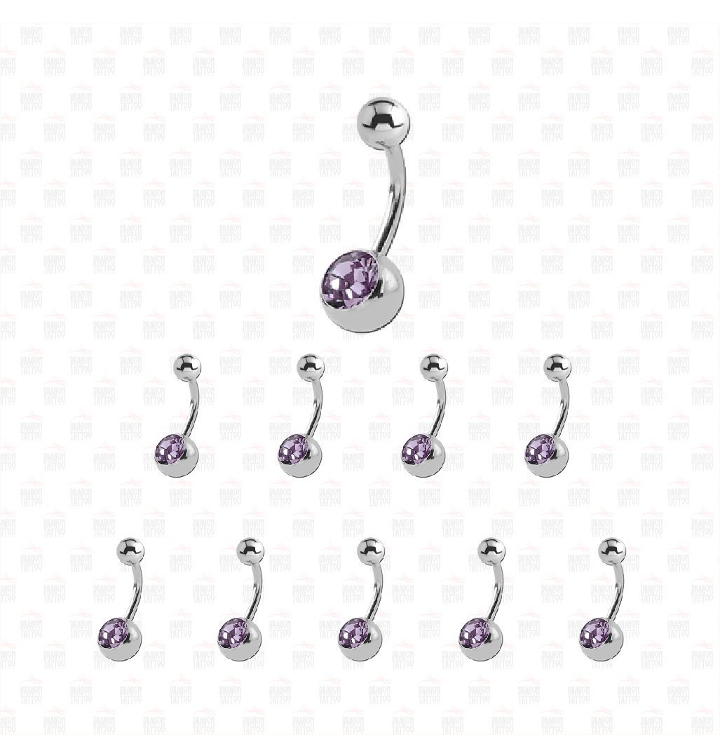 10 Adet Cerrahi Çelik Taşlı Göbek Piercing 10 Adet Cerrahi Çelik Taşlı Göbek Piercing Top Büyüklüğü 8 mm - Bar Kalınlığı 1.6 mm - Bar Uzunluğu 12 mm