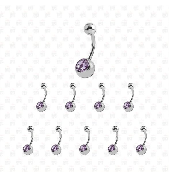 10 Adet Cerrahi Çelik Taşlı Göbek Piercing 10 Adet Cerrahi Çelik Taşlı Göbek Piercing Top Büyüklüğü 8 mm - Bar Kalınlığı 1.6 mm - Bar Uzunluğu 12 mm
