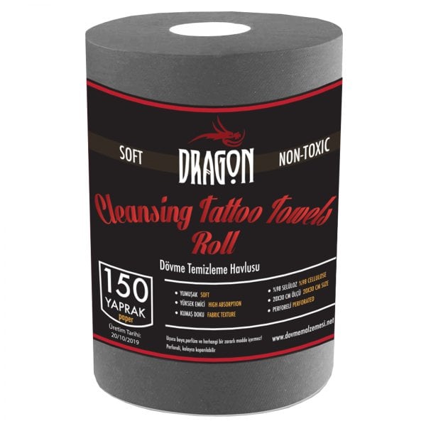 Dövme Temizleme Havlusu Gri 20x30 cm 150 Yaprak