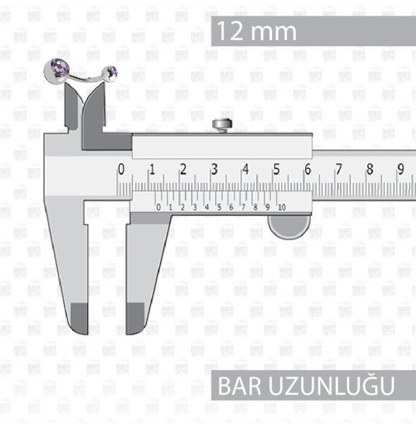 10 Adet Cerrahi Çelik Çift Taşlı Göbek Piercing 10 Adet Cerrahi Çelik Çift Taşlı Göbek Piercing Top Büyüklüğü 8 mm - Bar Kalınlığı 1.6 mm - Bar Uzunluğu 12 mm