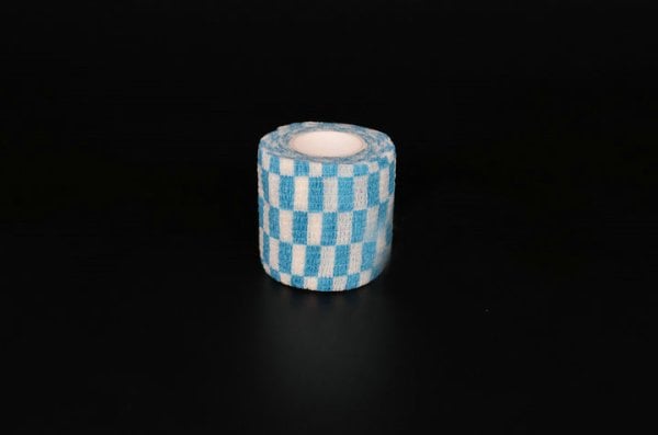 Grip Tutacak Cover Bandajı Mavi Beyaz Damalı Grip Sargısı