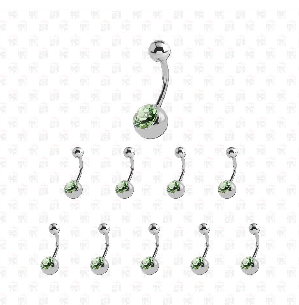 10 Adet Cerrahi Çelik Taşlı Göbek Piercing 10 Adet Cerrahi Çelik Taşlı Göbek Piercing Top Büyüklüğü 8 mm - Bar Kalınlığı 1.6 mm - Bar Uzunluğu 12 mm