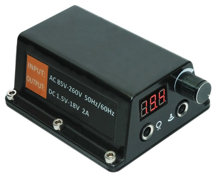 Dragon Tek Çıkışlı Dövme Adaptörü Siyah 2 Amper - Dövme Makinesi İçin Adaptör