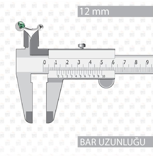 10 Adet Cerrahi Çelik Taşlı Göbek Piercing 10 Adet Cerrahi Çelik Taşlı Göbek Piercing Top Büyüklüğü 8 mm - Bar Kalınlığı 1.6 mm - Bar Uzunluğu 12 mm