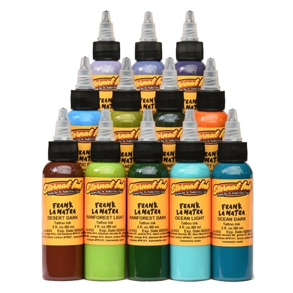 Eternal Ink Frank La Natra Series Dövme Boyası Seti 1 oz 12 Renk Boya Seti