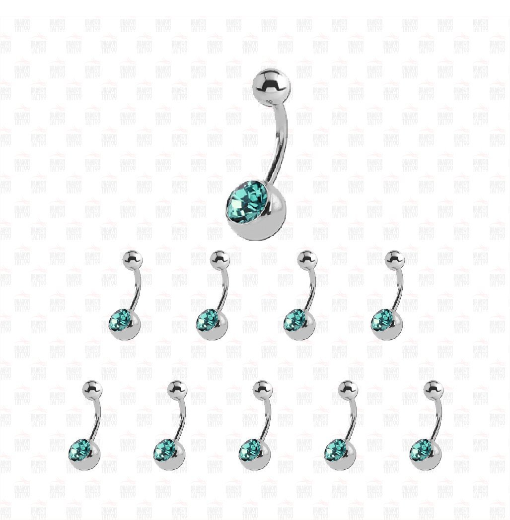 10 Adet Cerrahi Çelik Taşlı Göbek Piercing 10 Adet Cerrahi Çelik Taşlı Göbek Piercing Top Büyüklüğü 8 mm - Bar Kalınlığı 1.6 mm - Bar Uzunluğu 12 mm