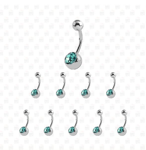 10 Adet Cerrahi Çelik Taşlı Göbek Piercing 10 Adet Cerrahi Çelik Taşlı Göbek Piercing Top Büyüklüğü 8 mm - Bar Kalınlığı 1.6 mm - Bar Uzunluğu 12 mm
