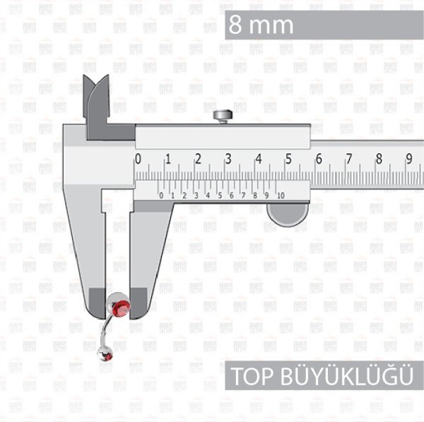 10 Adet Cerrahi Çelik Çift Kırmızı Taşlı Göbek Piercing 10 Adet Cerrahi Çelik Çift Kırmızı Taşlı Göbek Piercing Top Büyüklüğü 8 mm - Bar Kalınlığı 1.6 mm - Bar Uzunluğu 12 mm