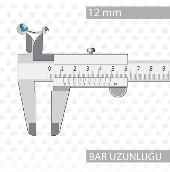 10 Adet Cerrahi Çelik Çift Taşlı Göbek Piercing 10 Adet Cerrahi Çelik Çift Taşlı Göbek Piercing Top Büyüklüğü 8 mm - Bar Kalınlığı 1.6 mm - Bar Uzunluğu 12 mm