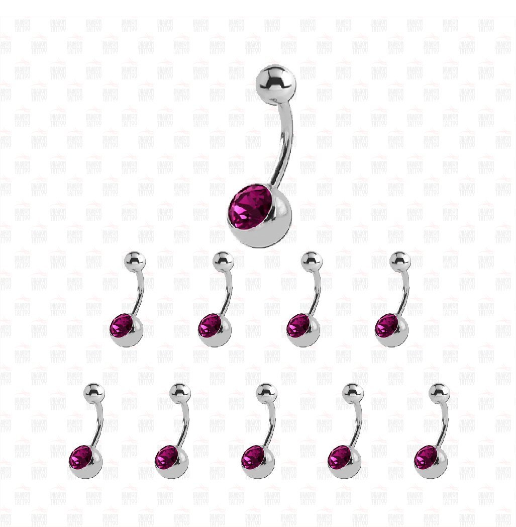 10 Adet Cerrahi Çelik Taşlı Göbek Piercing 10 Adet Cerrahi Çelik Taşlı Göbek Piercing Top Büyüklüğü 8 mm - Bar Kalınlığı 1.6 mm - Bar Uzunluğu 12 mm