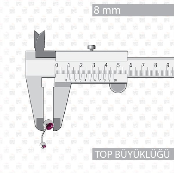 10 Adet Cerrahi Çelik Çift Taşlı Göbek Piercing 10 Adet Cerrahi Çelik Çift Taşlı Göbek Piercing Top Büyüklüğü 8 mm - Bar Kalınlığı 1.6 mm - Bar Uzunluğu 12 mm