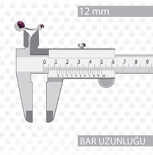 10 Adet Cerrahi Çelik Çift Taşlı Göbek Piercing 10 Adet Cerrahi Çelik Çift Taşlı Göbek Piercing Top Büyüklüğü 8 mm - Bar Kalınlığı 1.6 mm - Bar Uzunluğu 12 mm