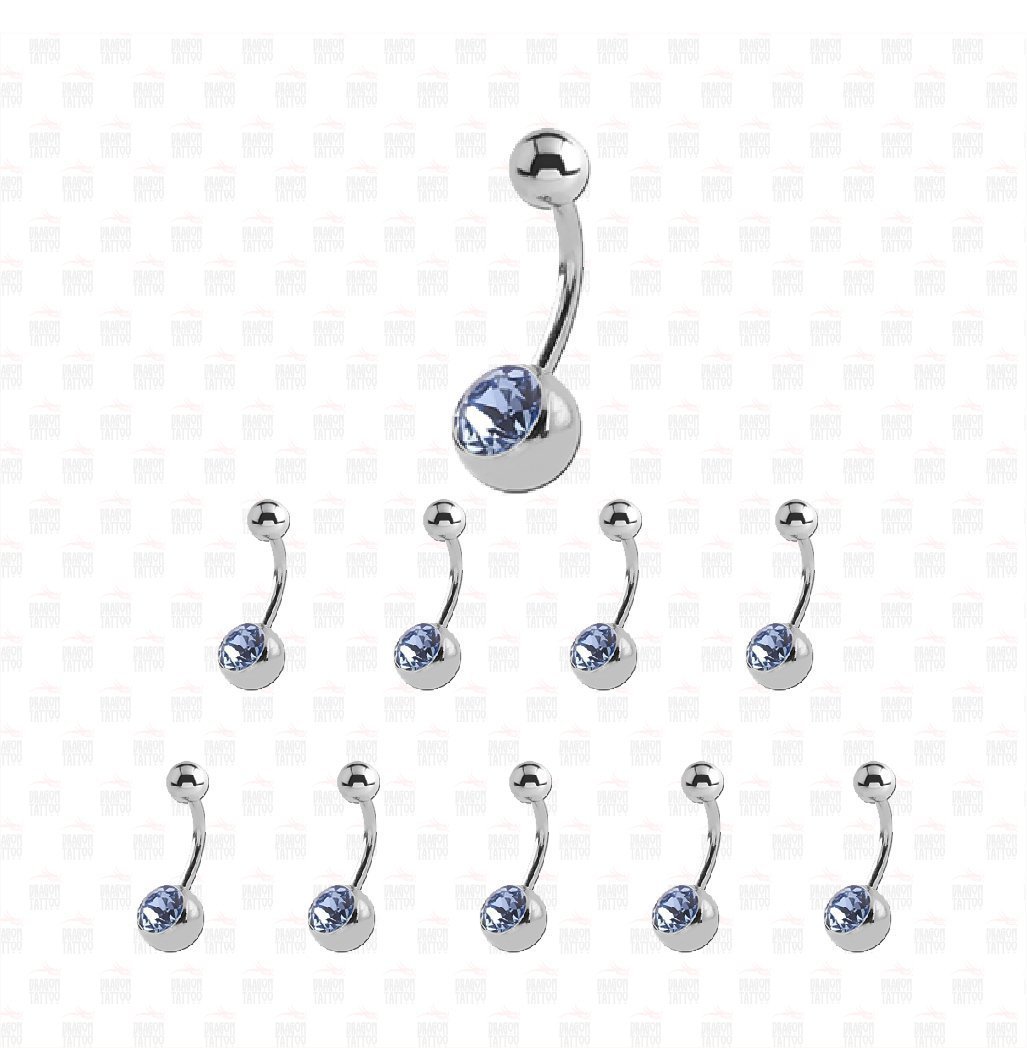 10 Adet Cerrahi Çelik Taşlı Göbek Piercing 10 Adet Cerrahi Çelik Taşlı Göbek Piercing Top Büyüklüğü 8 mm - Bar Kalınlığı 1.6 mm - Bar Uzunluğu 12 mm