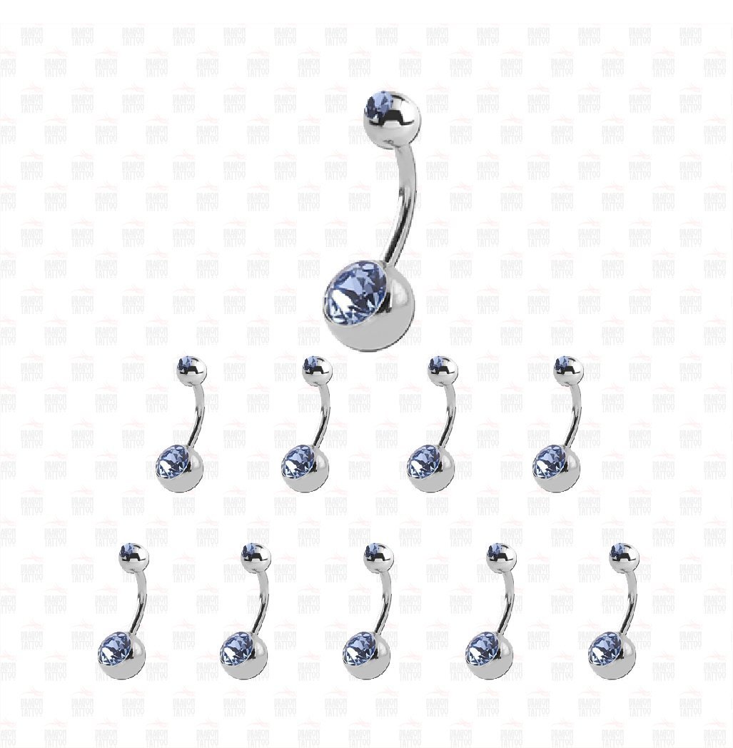 10 Adet Cerrahi Çelik Taşlı Göbek Piercing 10 Adet Cerrahi Çelik Taşlı Göbek Piercing Top Büyüklüğü 8 mm - Bar Kalınlığı 1.6 mm - Bar Uzunluğu 12 mm