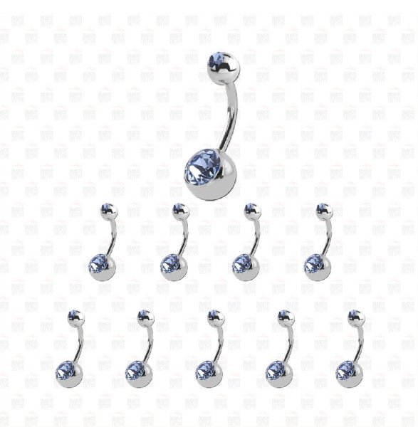 10 Adet Cerrahi Çelik Taşlı Göbek Piercing 10 Adet Cerrahi Çelik Taşlı Göbek Piercing Top Büyüklüğü 8 mm - Bar Kalınlığı 1.6 mm - Bar Uzunluğu 12 mm
